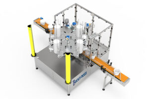Ligne-de-conditionnement-de-seaux-avec-dépileur-automatique-de-couvercles