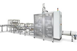 Relentless-M Form Fill Seal Case Packer with mechanical grippers