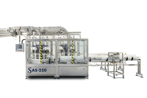 SAS250 Round Wipes Canister Loader - wet wipes packaging - Shemesh Automation