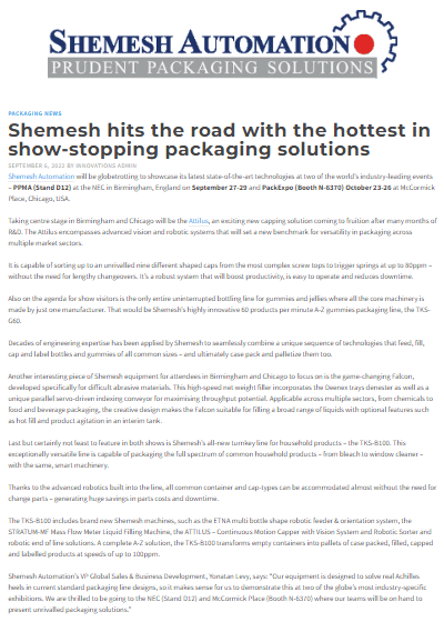 Shemesh in Food Tech Sept 22