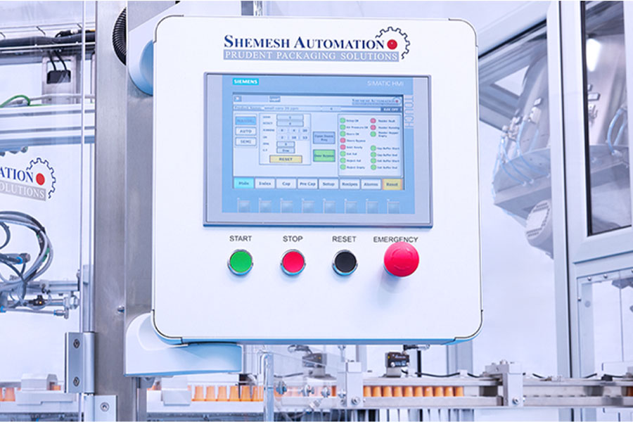 What to Look for in an Automated Bottle Capping Machine_HMI Touchscreen Controls