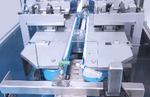 PET bottle orientation system inside the Automatic Container Unscrambler